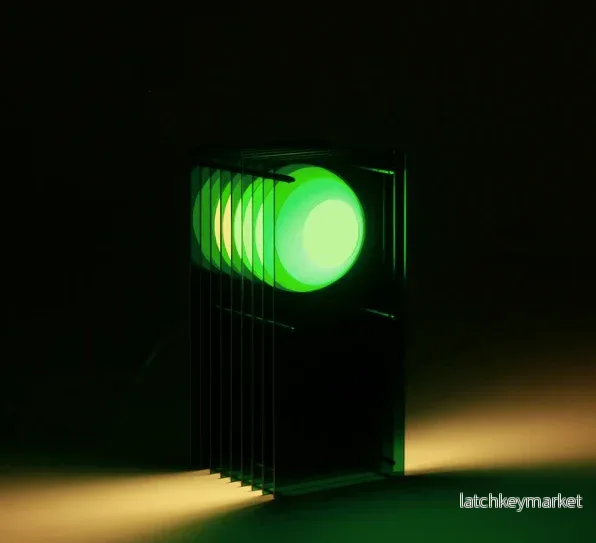 LOP Small Rectangle Green Lamp - Bild 2