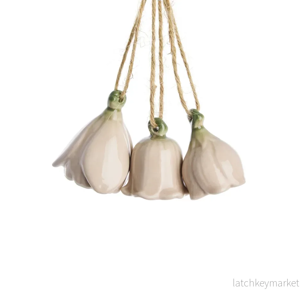 Dehlia set med 3 blomdekorationer Ros Dehlia set med 3 blomdekorationer Ros