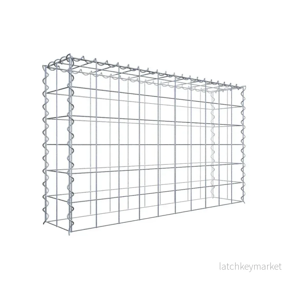 Extra gabion typ 3 100 cm x 60 cm x 20 cm (L x H x D), maskstorlek 10 cm x 10 cm, spiral Extra gabion typ 3 100 cm x 60 cm x 20 cm (L x H x D), maskstorlek 10 cm x 10 cm, spiral