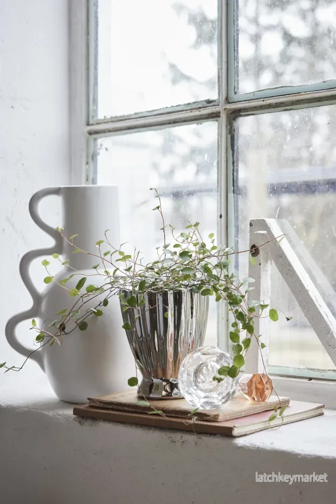 Shenella kruka H18 Ø15 cm. silver - Bild 3