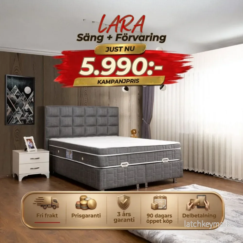 Lara Säng-Huvudgavel-Förvaring Lara Säng-Huvudgavel-Förvaring