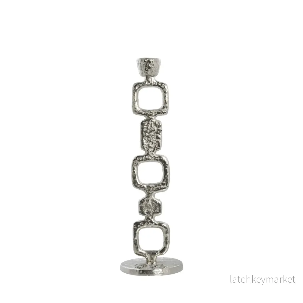 Lavillia ljushållare L12XH40,5XB12 cm. silver Lavillia ljushållare L12XH40,5XB12 cm. silver