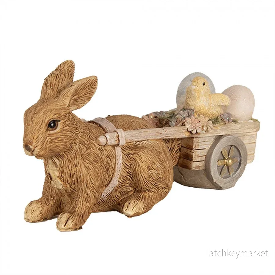 Påskdekoration Kanin 15x5x7 cm Brun Polyresin REA Påskdekoration Kanin 15x5x7 cm Brun Polyresin REA