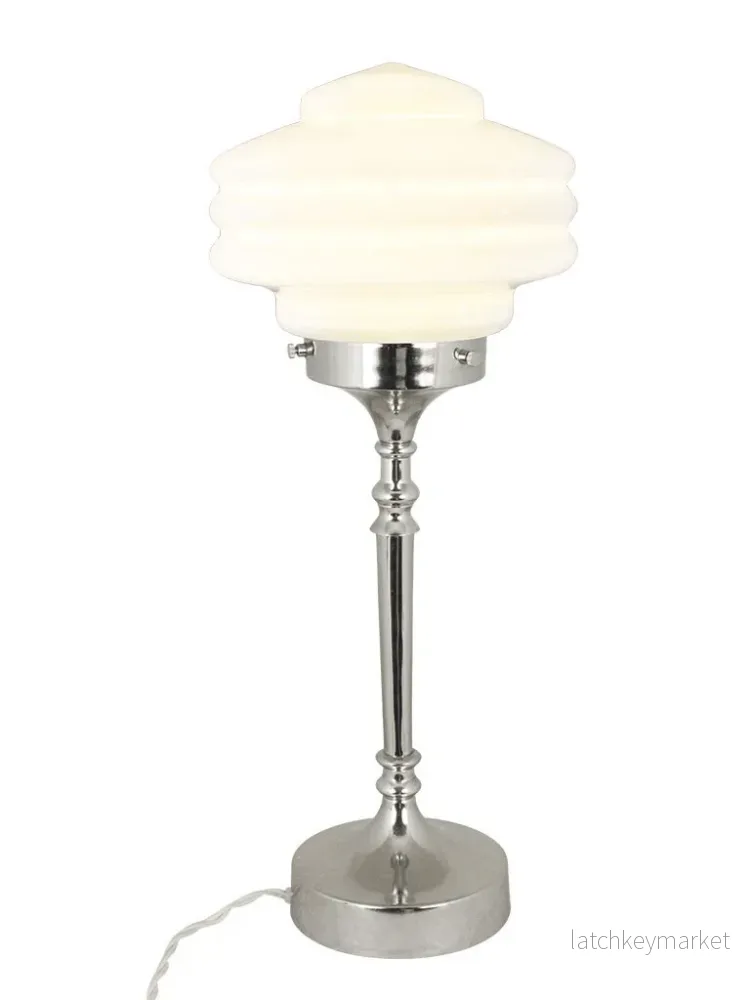 Bordslampa Valter, Nickel/Opalglas, Vit - Bild 3
