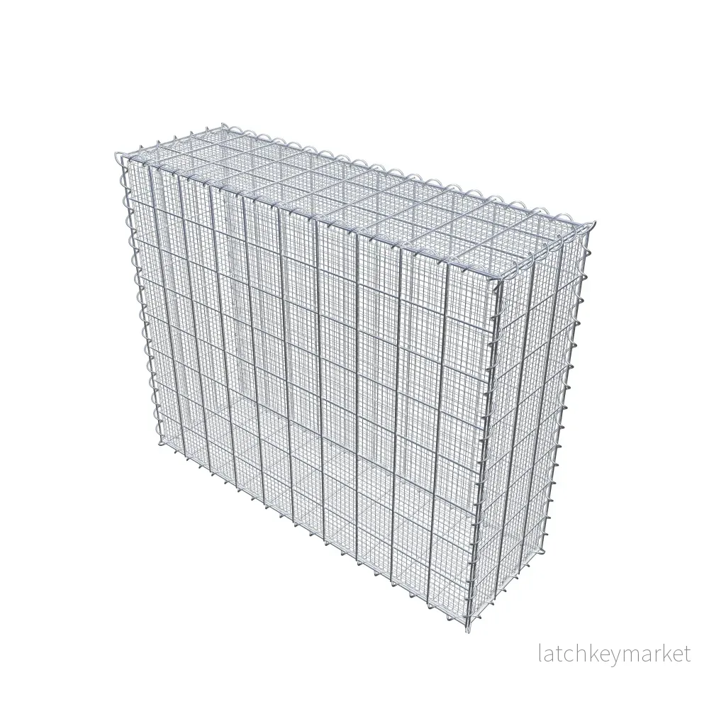 Sandgabion 100 cm x 80 cm x 30 cm (L x H x D), maskstorlek 10 cm x 10 cm, spiral - Bild 2