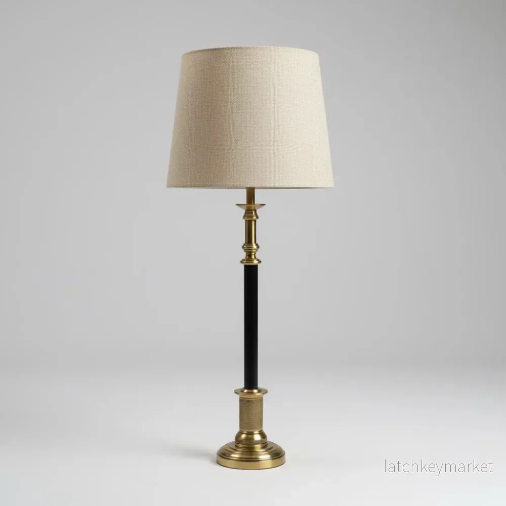 Karlaplan Lampfot Oxid/svart H56 cm