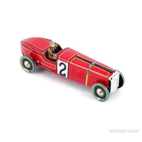 Plåtleksak Racerbil Röd