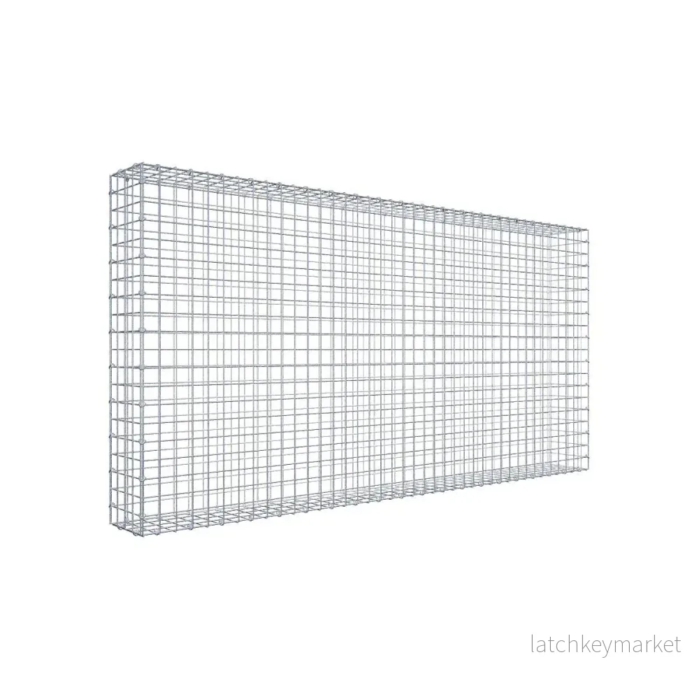 Gabion 200 cm x 100 cm x 20 cm (L x H x D), maskstorlek 5 cm x 5 cm, C-ring Gabion 200 cm x 100 cm x 20 cm (L x H x D), maskstorlek 5 cm x 5 cm, C-ring