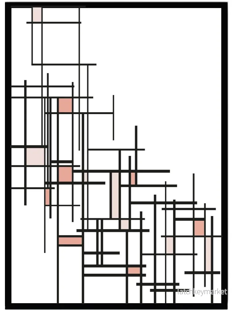 Poster Cubes korall