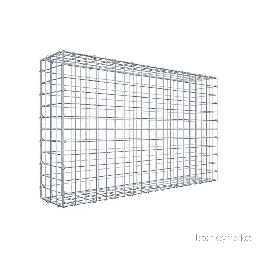 Gabion 100 cm x 60 cm x 20 cm (L x H x D), maskstorlek 5 cm x 5 cm, C-ring Gabion 100 cm x 60 cm x 20 cm (L x H x D), maskstorlek 5 cm x 5 cm, C-ring