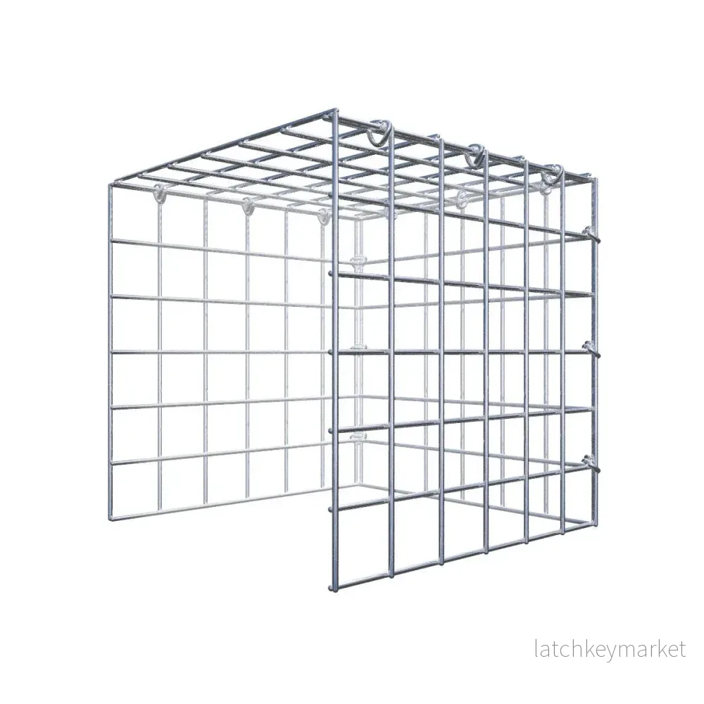 Extra gabion typ 4 30 cm x 30 cm x 30 cm (L x H x D), maskstorlek 5 cm x 5 cm, C-ring Extra gabion typ 4 30 cm x 30 cm x 30 cm (L x H x D), maskstorlek 5 cm x 5 cm, C-ring