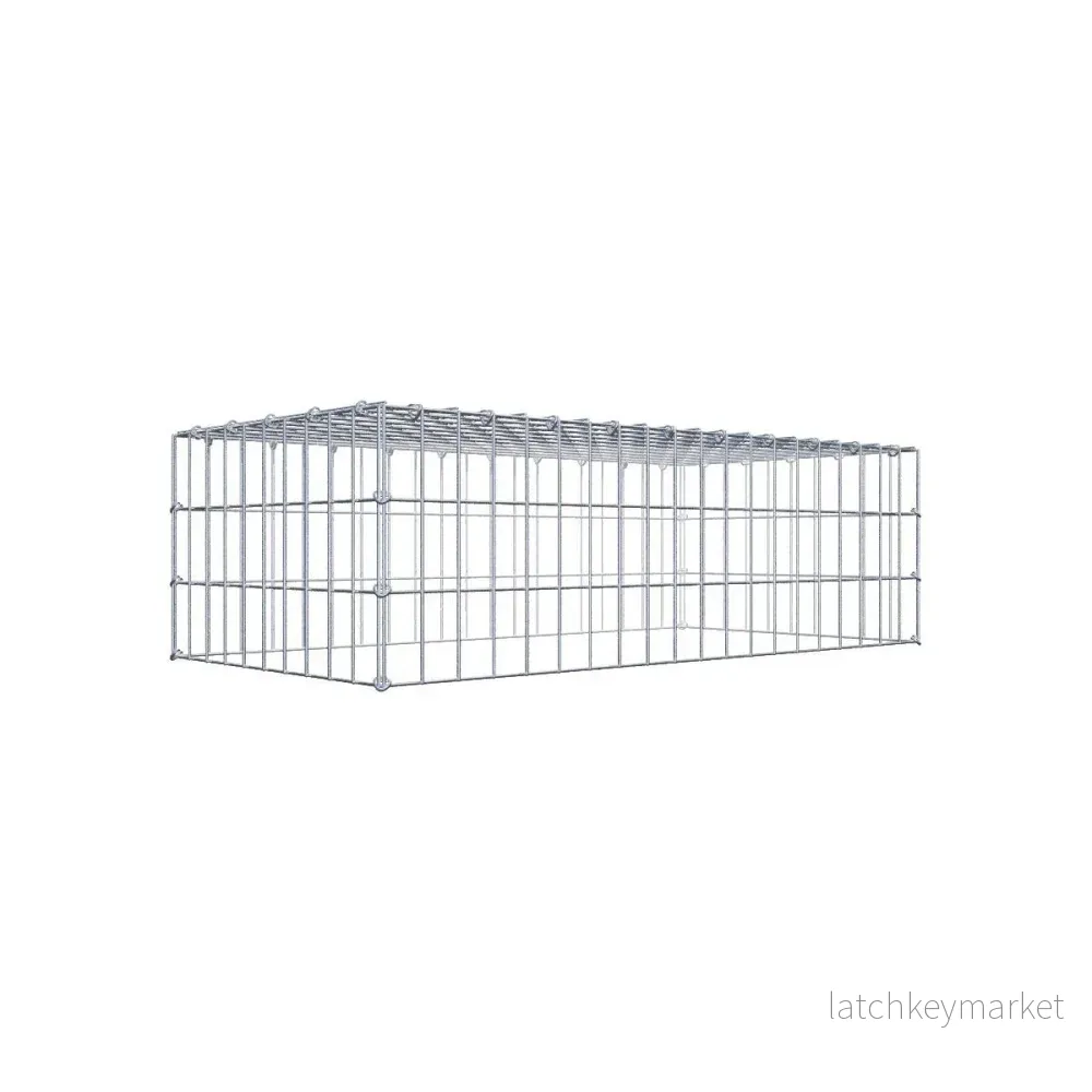 Typ 3 påbyggnadsgabion 100 cm x 30 cm x 50 cm (L x H x D), maskstorlek 5 cm x 10 cm, C-ring Typ 3 påbyggnadsgabion 100 cm x 30 cm x 50 cm (L x H x D), maskstorlek 5 cm x 10 cm, C-ring