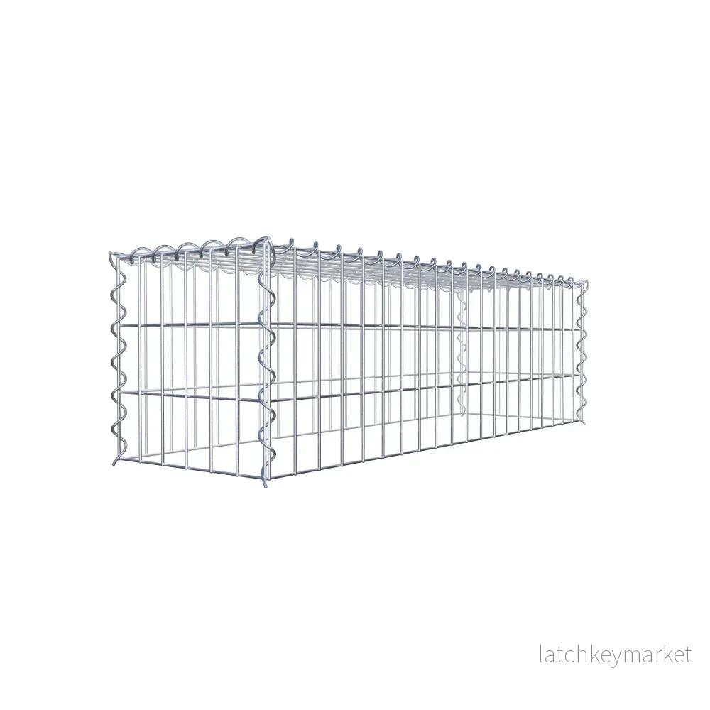 Påväxt gabion typ 3 100 cm x 30 cm x 30 cm (L x H x D), maskstorlek 5 cm x 10 cm, spiral - Bild 3