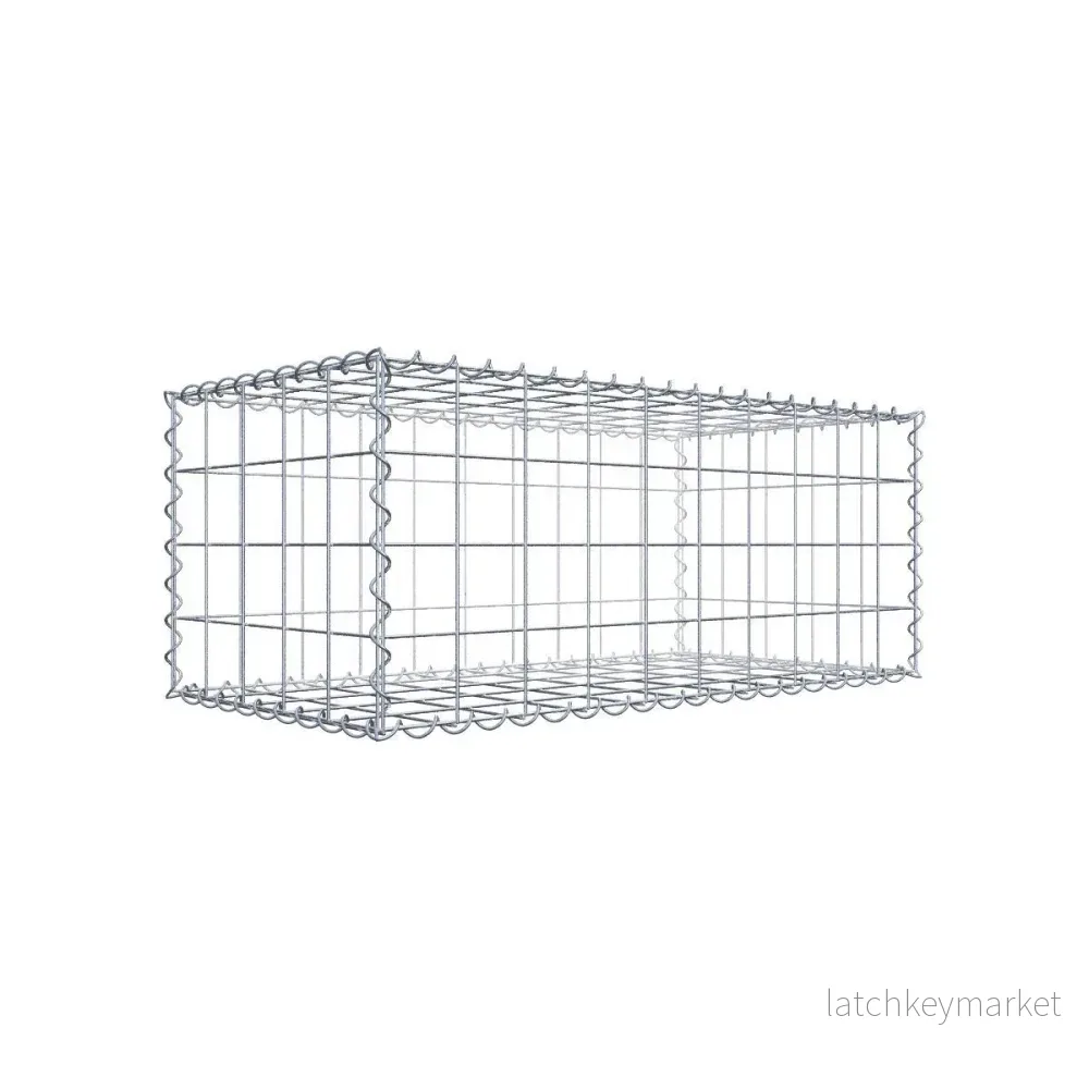 Gabion 100 cm x 40 cm x 50 cm (L x H x D), maskstorlek 10 cm x 10 cm, spiral Gabion 100 cm x 40 cm x 50 cm (L x H x D), maskstorlek 10 cm x 10 cm, spiral