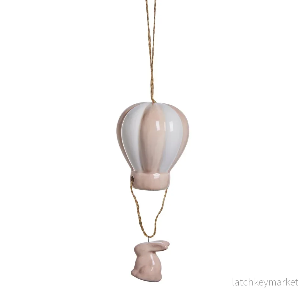 Deifilia påskdekoration H11 cm. rosa keramik