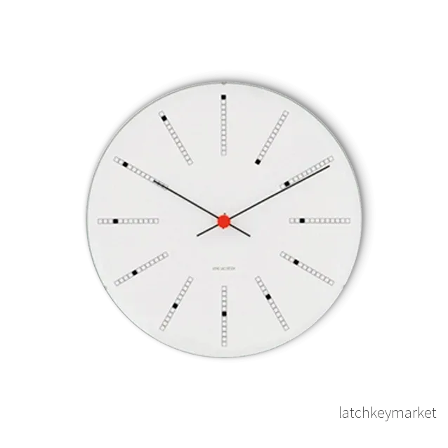 AJ Bankers Wallclock White