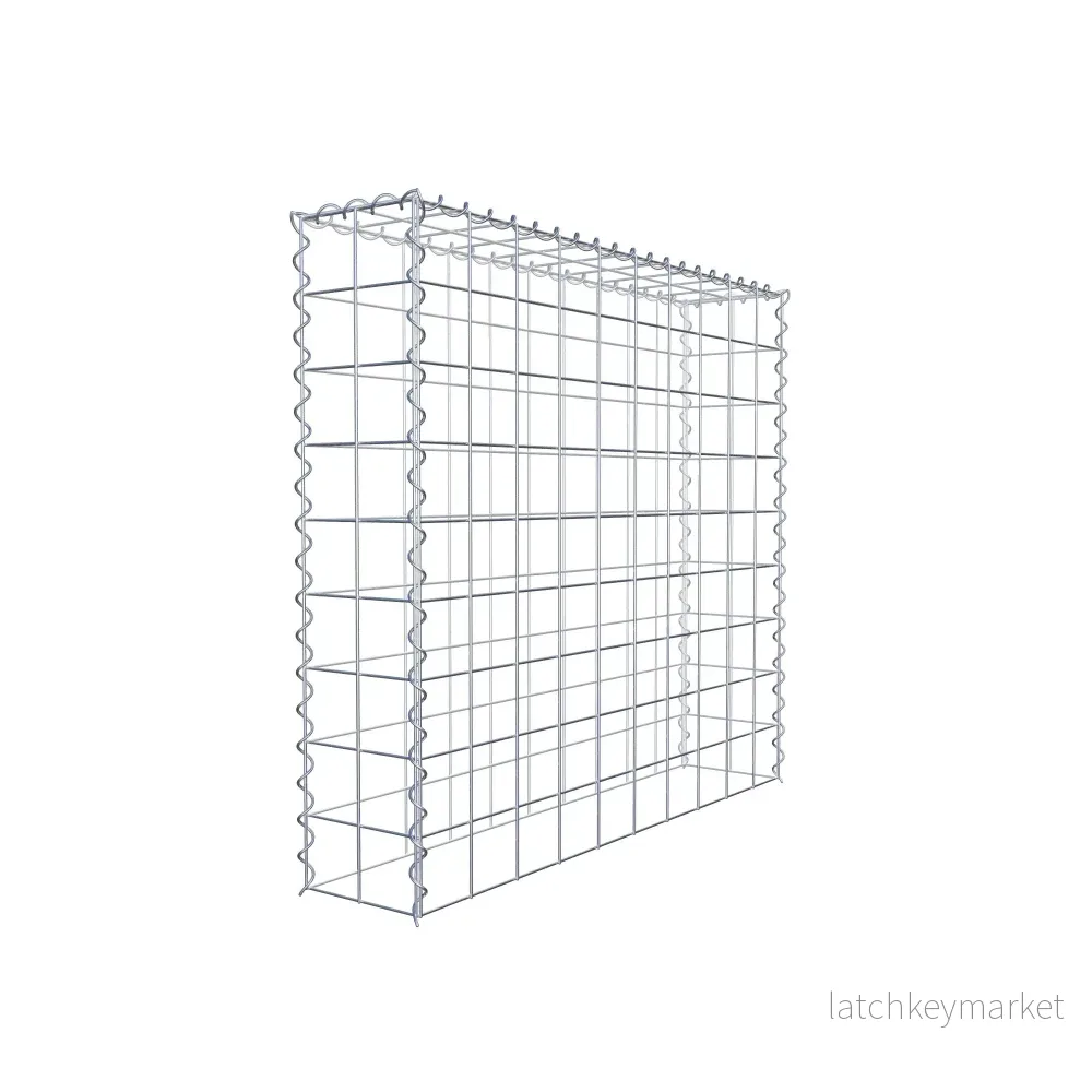 Extra gabion typ 3 100 cm x 90 cm x 20 cm (L x H x D), maskstorlek 10 cm x 10 cm, spiral - Bild 3