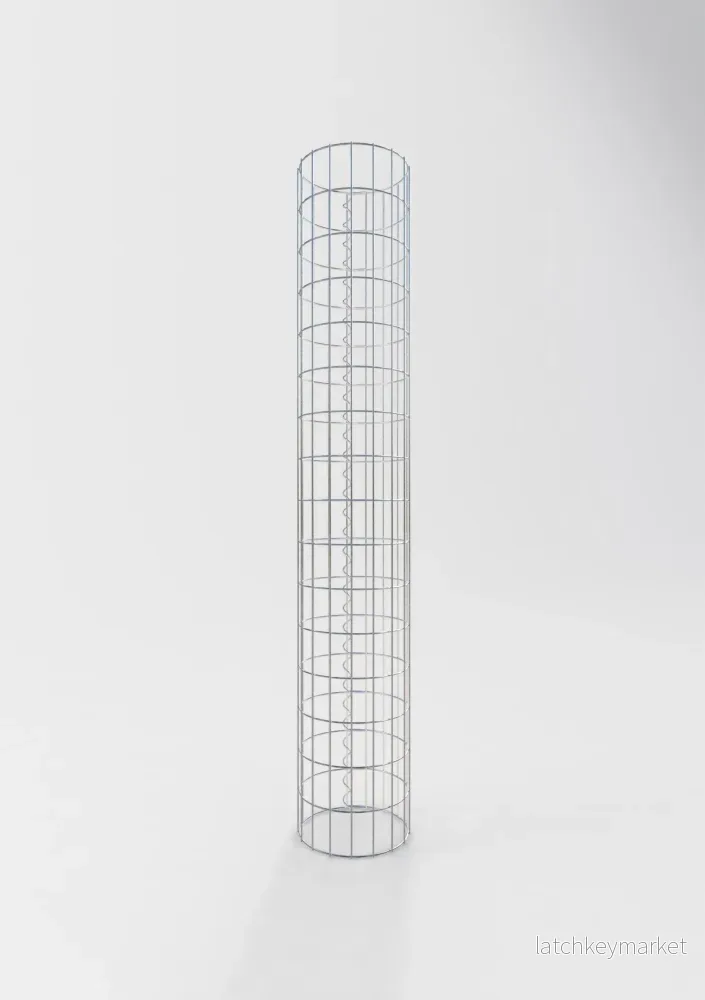 Gabionpelare rund 27 cm diameter, 160 cm höjd, maskstorlek 5 cm x 10 cm - Bild 2