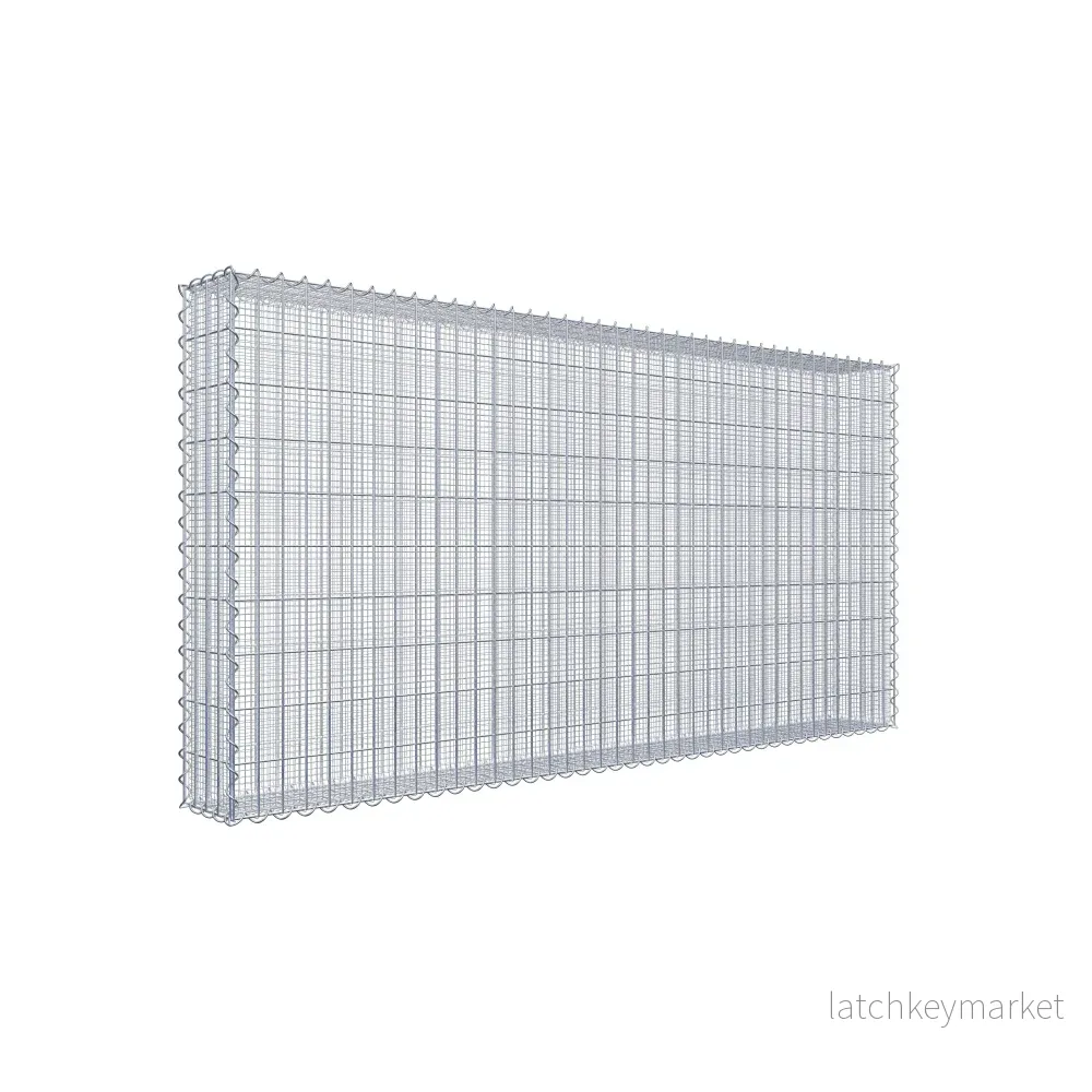 Sandgabion 200 cm x 100 cm x 20 cm (L x H x D), maskstorlek 5 cm x 10 cm, spiral