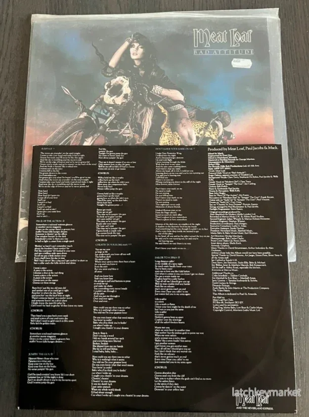 Meat Loaf - Bad Attitude LP 80-tal - Bild 3