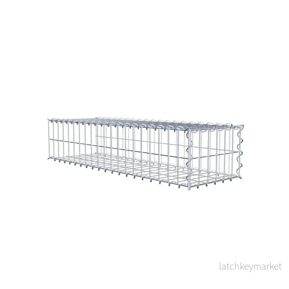 Extra gabion typ 2 100 cm x 20 cm x 30 cm (L x H x D), maskstorlek 5 cm x 10 cm, spiral Extra gabion typ 2 100 cm x 20 cm x 30 cm (L x H x D), maskstorlek 5 cm x 10 cm, spiral