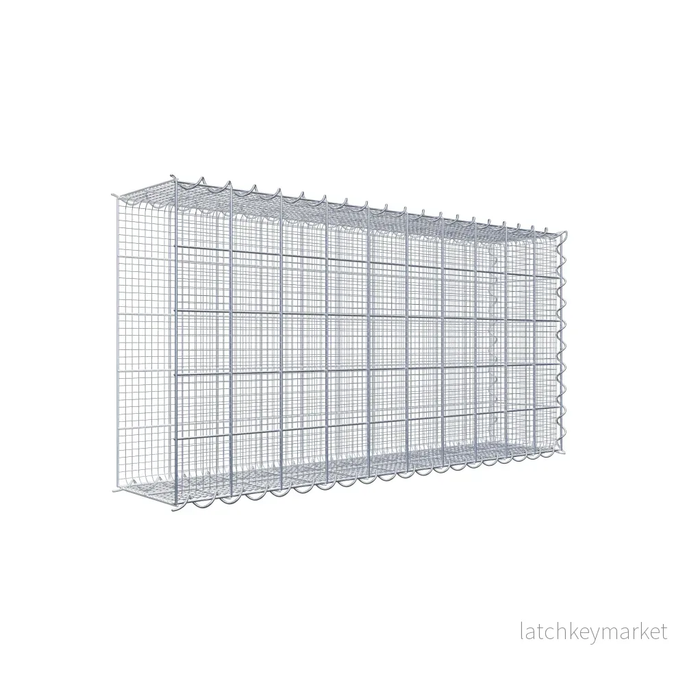 Sandodlingsgabion typ 2 100 cm x 50 cm x 20 cm (L x H x D), maskstorlek 10 cm x 10 cm, spiral Sandodlingsgabion typ 2 100 cm x 50 cm x 20 cm (L x H x D), maskstorlek 10 cm x 10 cm, spiral