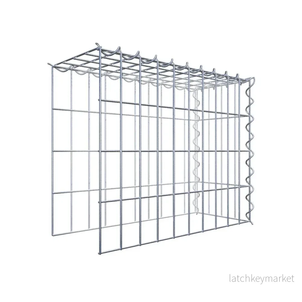 Extra gabion typ 4 50 cm x 40 cm x 20 cm (L x H x D), maskstorlek 5 cm x 10 cm, spiral Extra gabion typ 4 50 cm x 40 cm x 20 cm (L x H x D), maskstorlek 5 cm x 10 cm, spiral