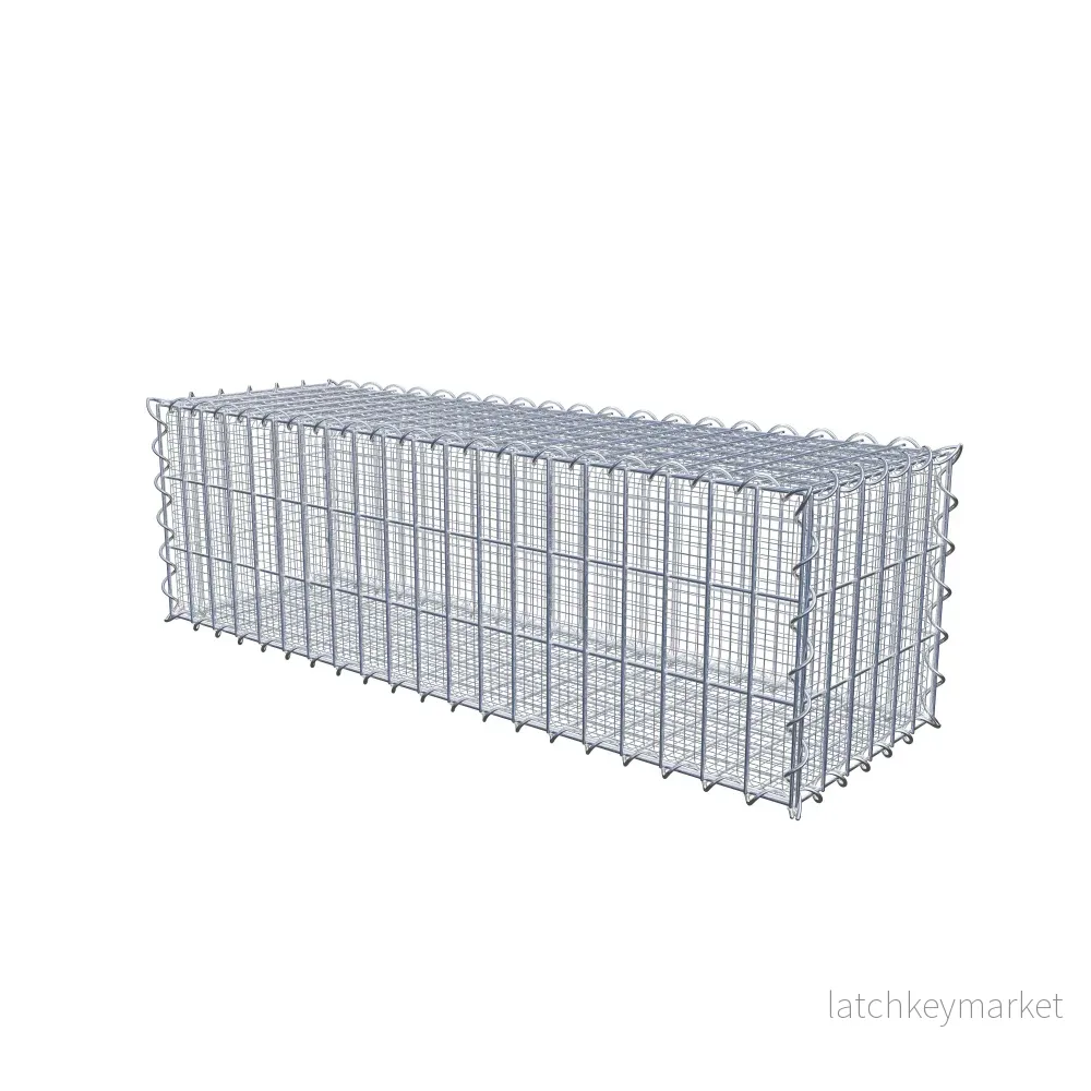Sandgabion 100 cm x 30 cm x 30 cm (L x H x D), maskstorlek 5 cm x 10 cm, spiral - Bild 2
