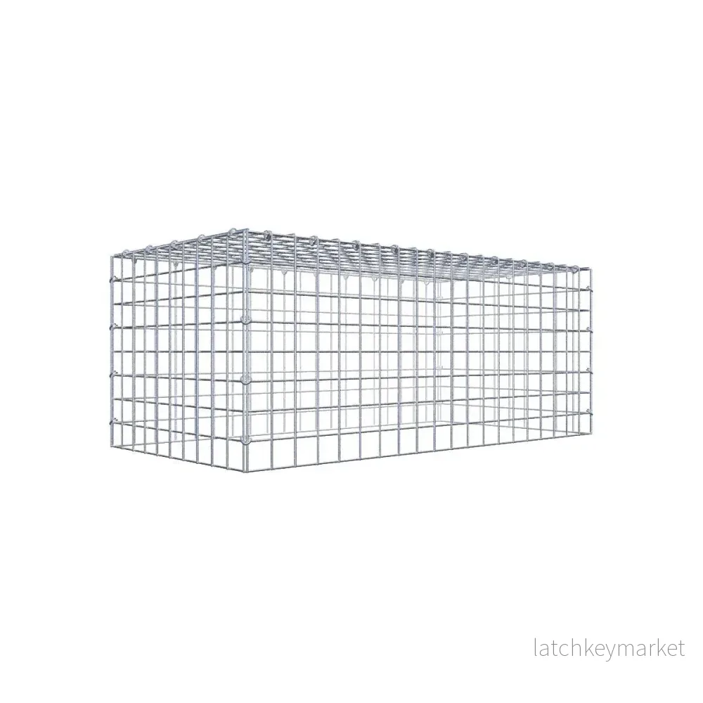 Typ 3 påbyggnadsgabion 100 cm x 40 cm x 50 cm (L x H x D), maskstorlek 5 cm x 5 cm, C-ring Typ 3 påbyggnadsgabion 100 cm x 40 cm x 50 cm (L x H x D), maskstorlek 5 cm x 5 cm, C-ring