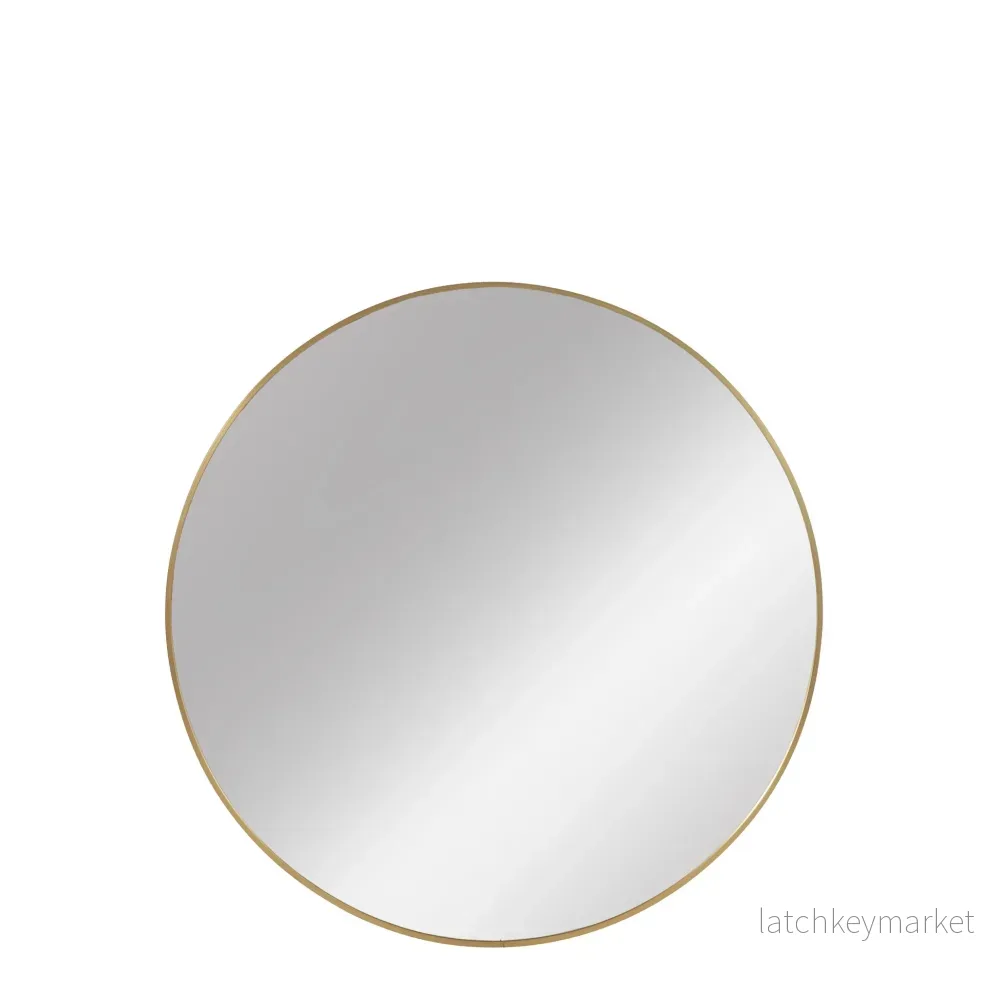 Hallia spegel H80 Ø80 cm. ljust guld Hallia spegel H80 Ø80 cm. ljust guld