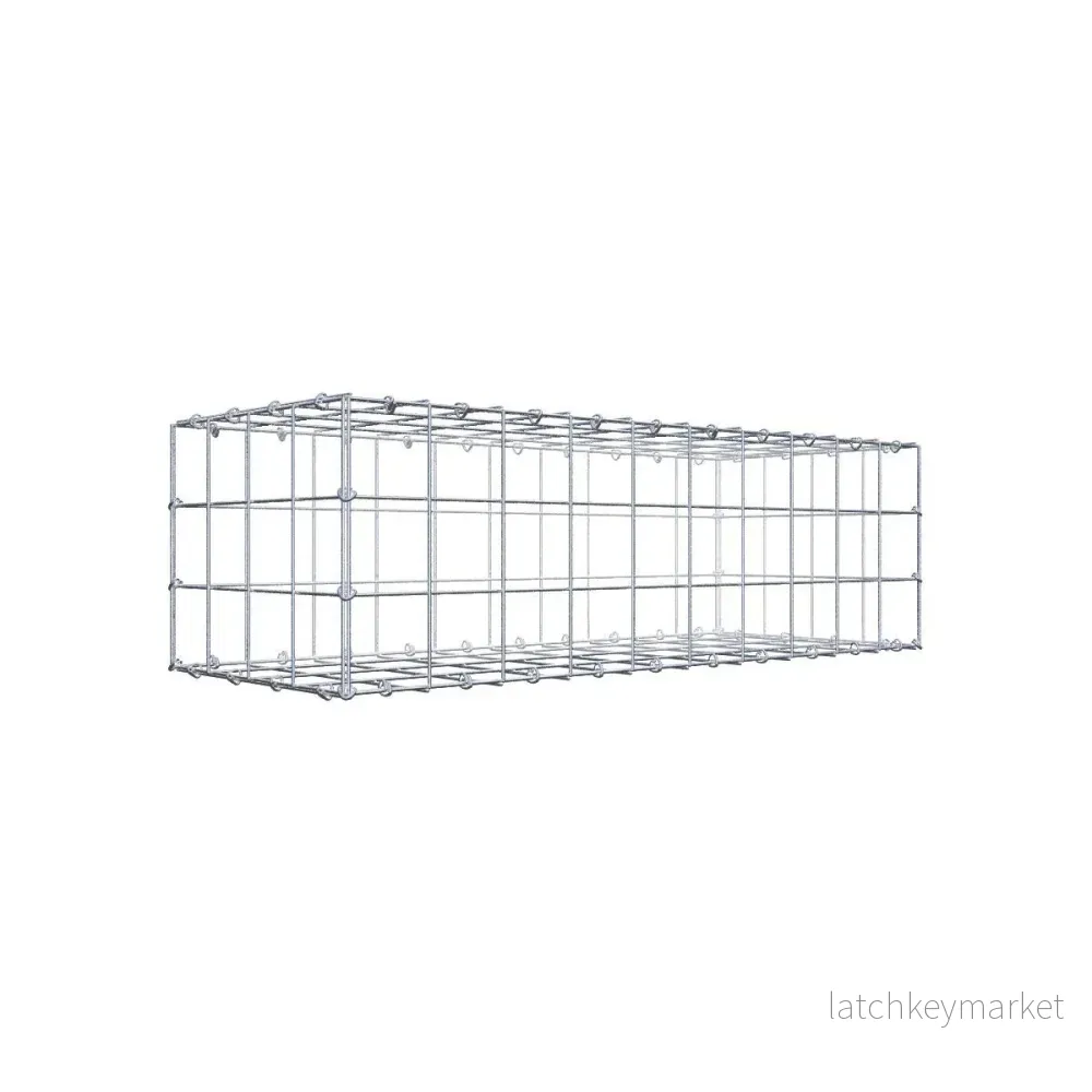 Gabion 100 cm x 30 cm x 40 cm (L x H x D), maskstorlek 10 cm x 10 cm, C-ring Gabion 100 cm x 30 cm x 40 cm (L x H x D), maskstorlek 10 cm x 10 cm, C-ring