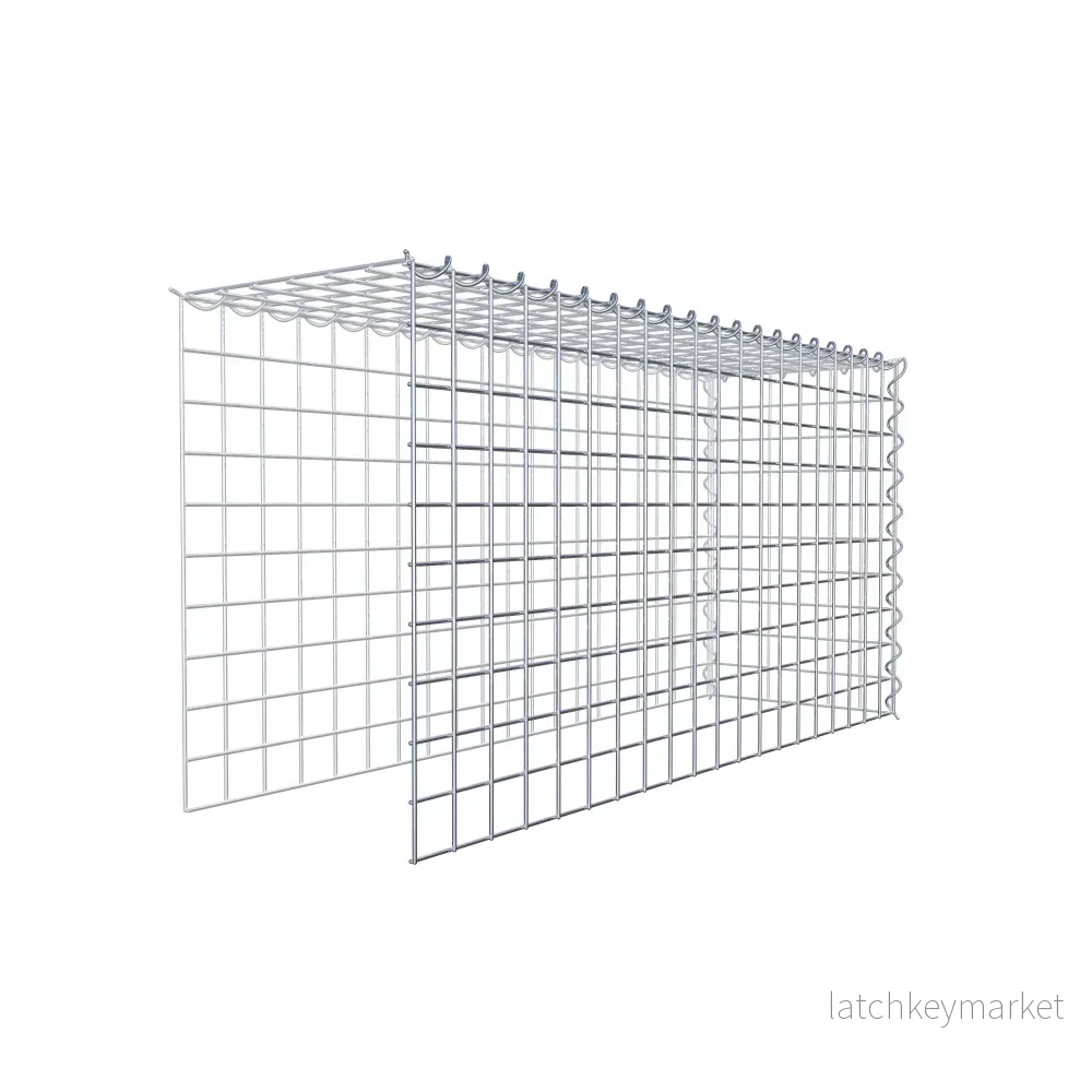 Påväxt gabion typ 4 100 cm x 50 cm x 30 cm (L x H x D), maskstorlek 5 cm x 5 cm, spiral - Bild 3