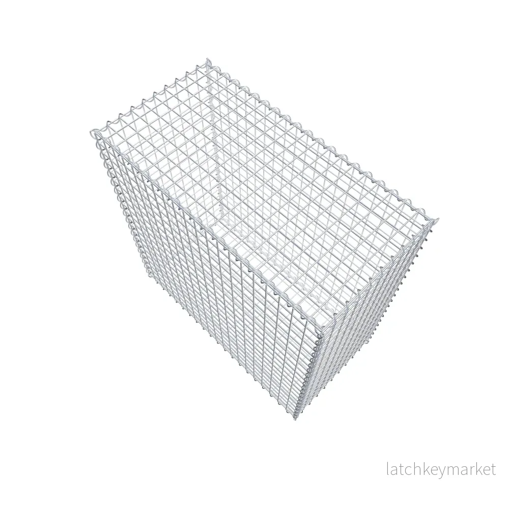 Gabion 100 cm x 100 cm x 50 cm (L x H x D), maskstorlek 5 cm x 5 cm, spiral - Bild 3