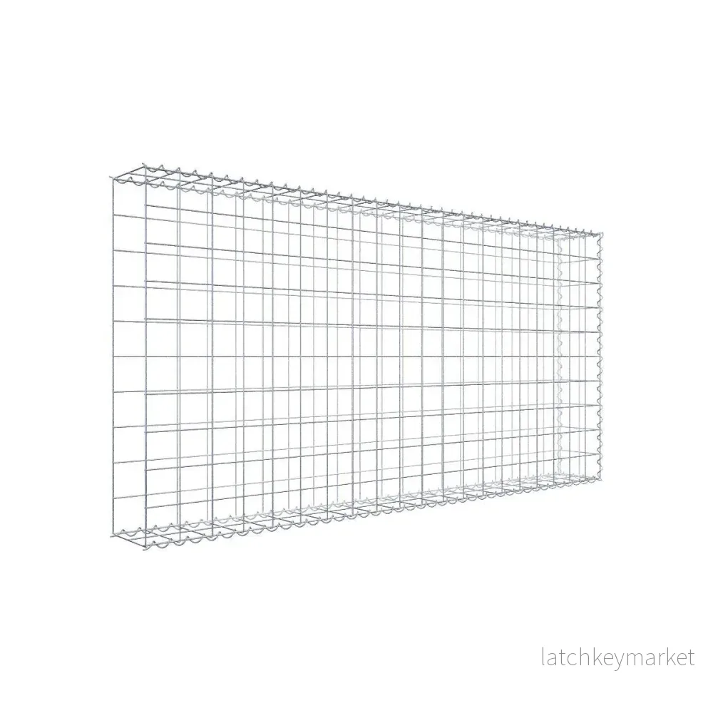 Extra gabion typ 2 200 cm x 100 cm x 20 cm (L x H x D), maskstorlek 10 cm x 10 cm, spiral Extra gabion typ 2 200 cm x 100 cm x 20 cm (L x H x D), maskstorlek 10 cm x 10 cm, spiral