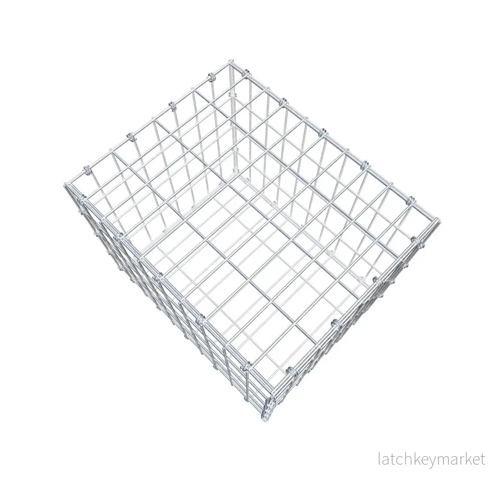 Gabion 50 cm x 40 cm x 40 cm (L x H x D), maskstorlek 5 x 10 cm, spiralring - Bild 3
