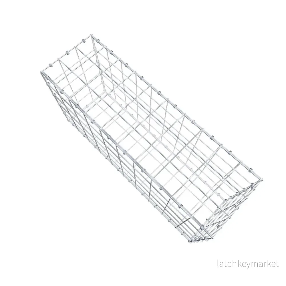 Gabion 100 cm x 50 cm x 30 cm (L x H x D), maskstorlek 10 x 10 cm, spiralring - Bild 3