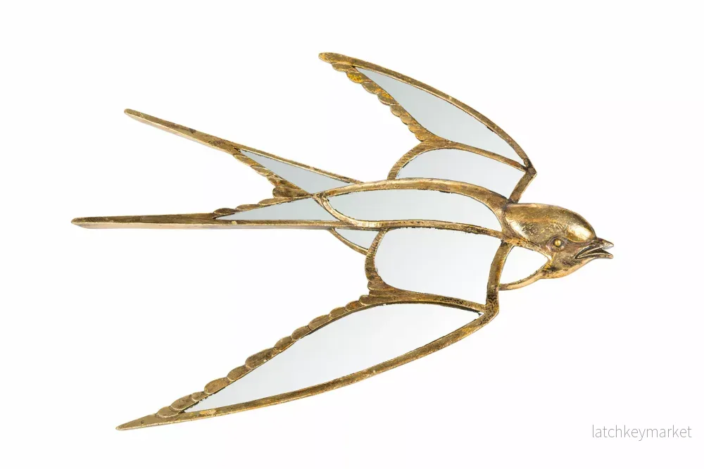Väggspegel Svala 39 cm - antikguld HH - Bild 2
