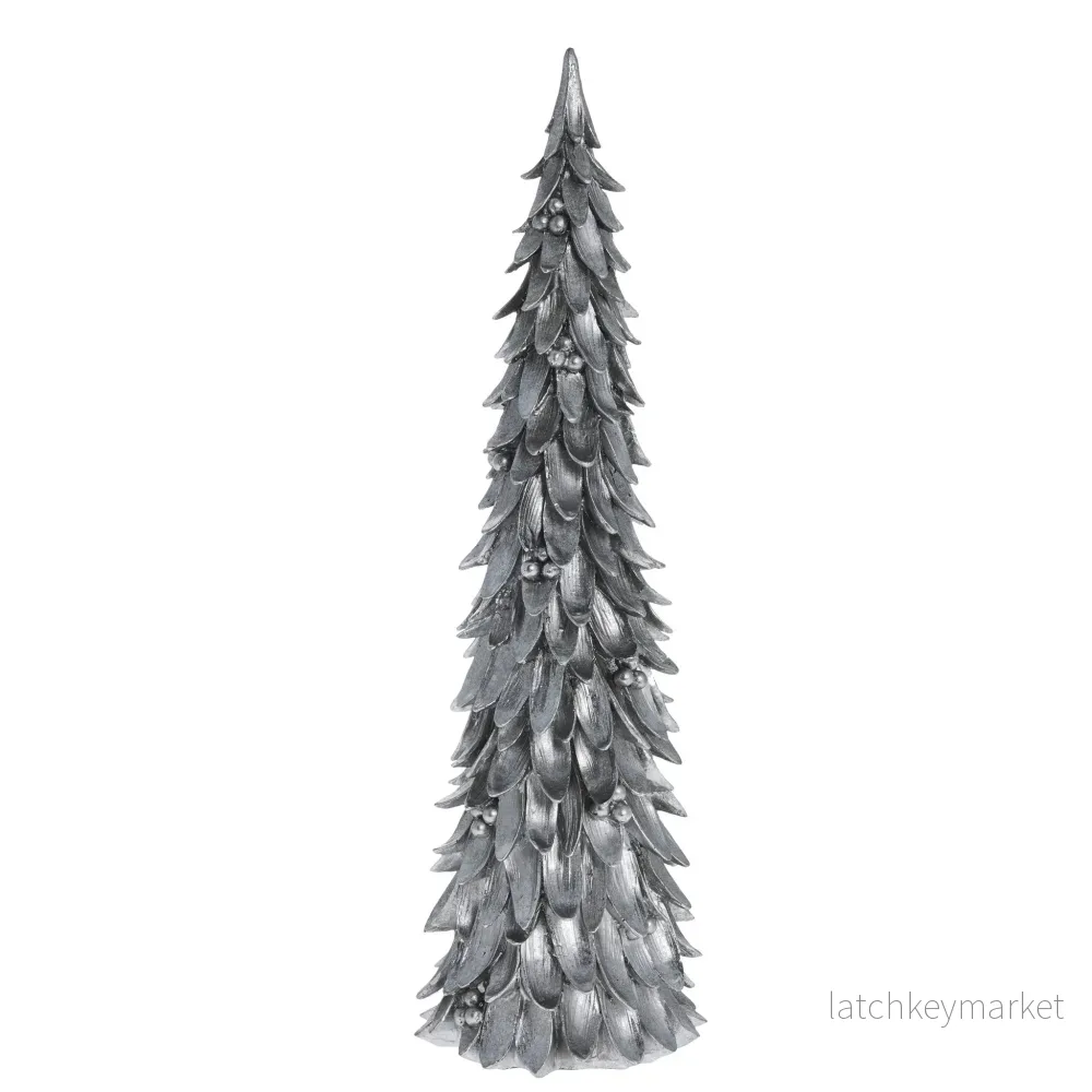 Serafina julgran H47 cm. antikt silver