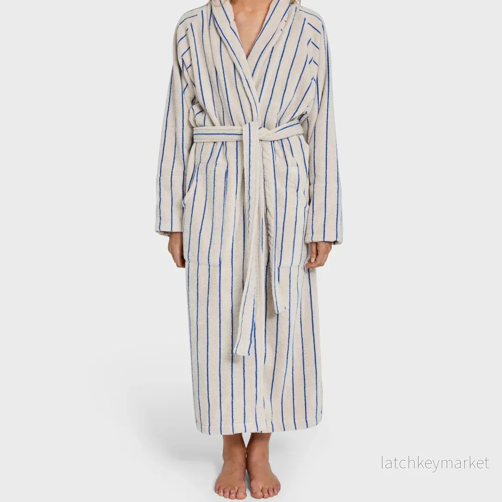 Bongusta Bathrobe Moonbeam & Ultramarine Bongusta Bathrobe Moonbeam & Ultramarine