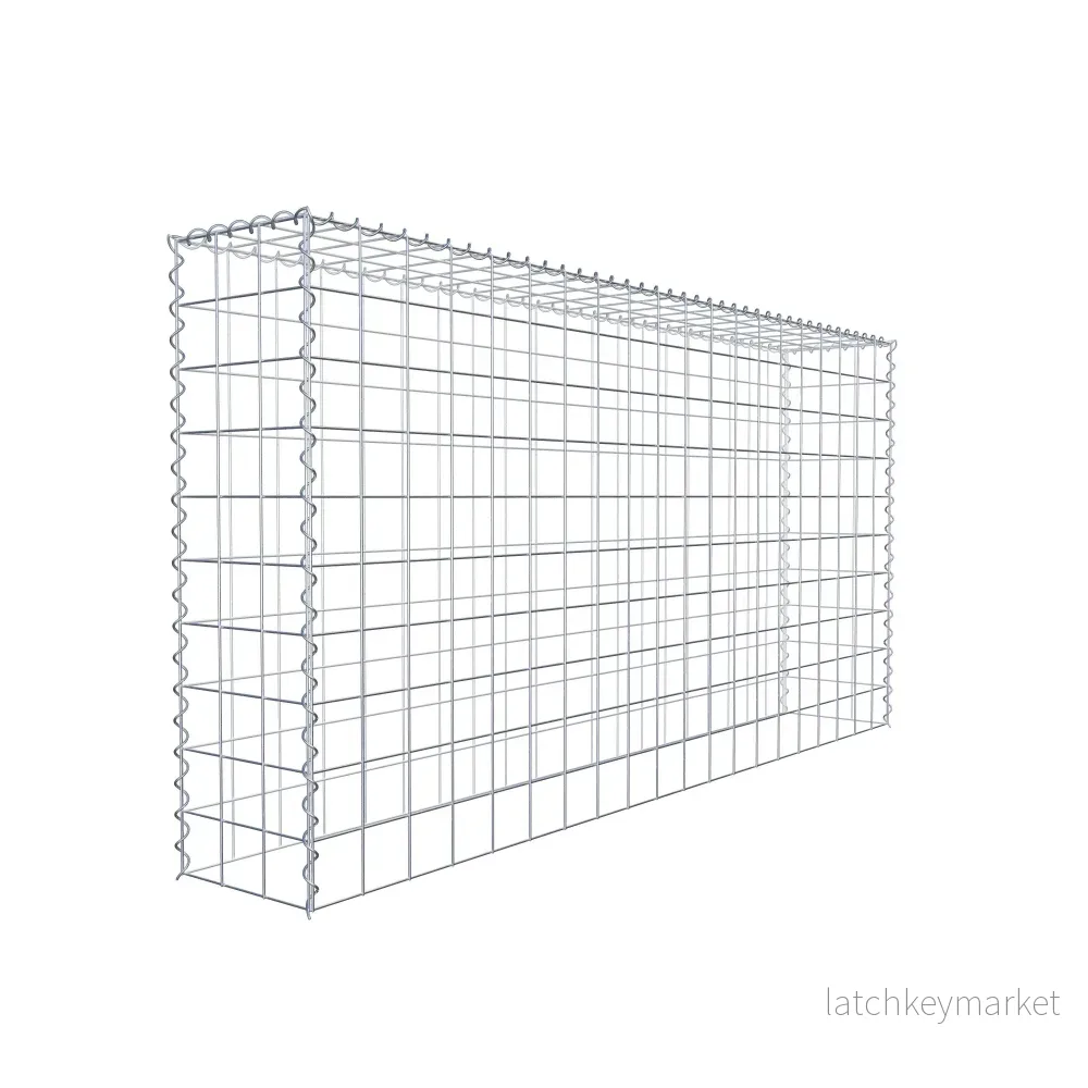 Extra gabion typ 3 200 cm x 100 cm x 30 cm (L x H x D), maskstorlek 10 cm x 10 cm, spiral - Bild 3