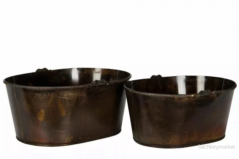 Blomkruka Rosendal Brun 28x20x13cm 2-pack REA Blomkruka Rosendal Brun 28x20x13cm 2-pack REA