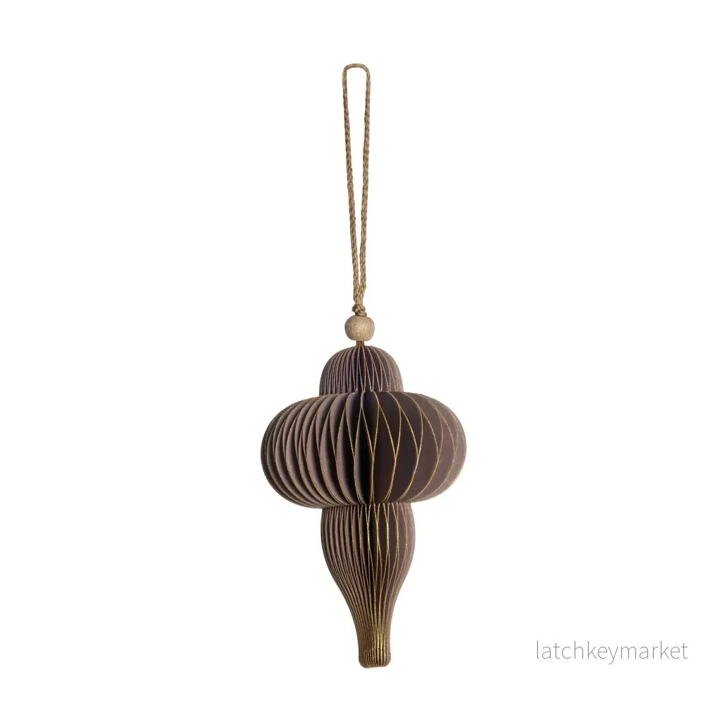 Paline ornament H10 cm. støvet rosa