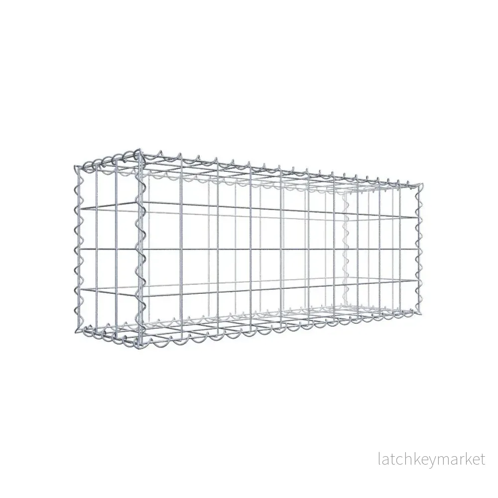 Gabion 100 cm x 40 cm x 30 cm (L x H x D), maskstorlek 10 cm x 10 cm, spiral Gabion 100 cm x 40 cm x 30 cm (L x H x D), maskstorlek 10 cm x 10 cm, spiral