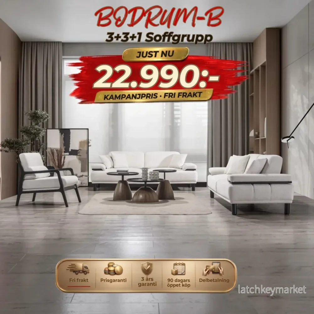 Bodrum-B 3+3+1 Soffgrupp Bodrum-B 3+3+1 Soffgrupp
