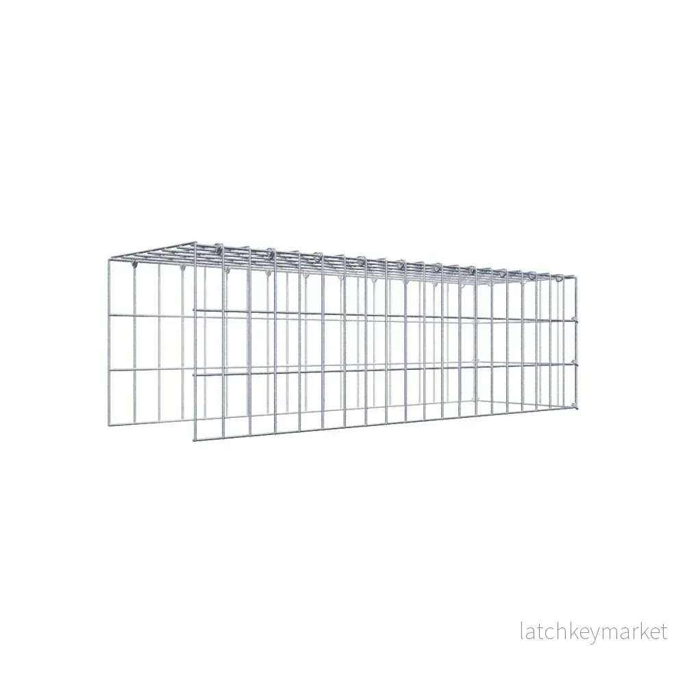 Extra gabion typ 4 100 cm x 30 cm x 30 cm (L x H x D), maskstorlek 5 cm x 10 cm, C-ring Extra gabion typ 4 100 cm x 30 cm x 30 cm (L x H x D), maskstorlek 5 cm x 10 cm, C-ring