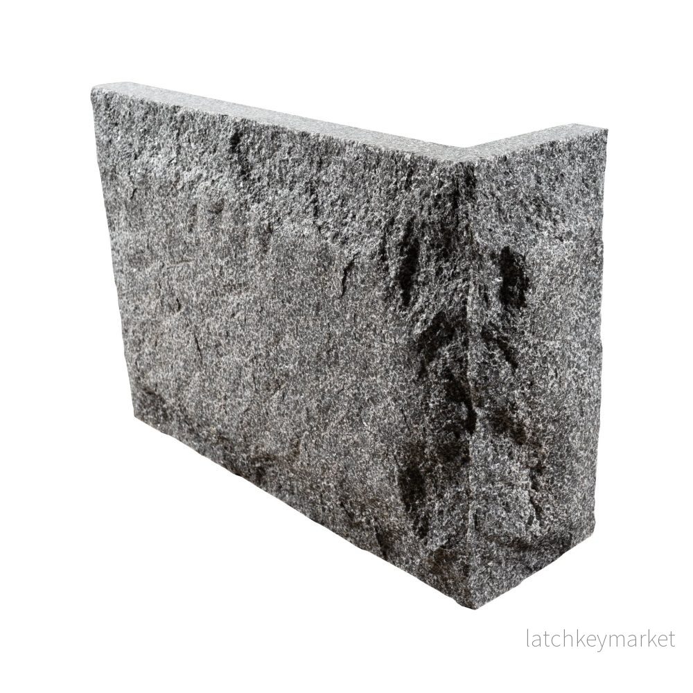Murbeklädnad Rustik Hörn Grafitgrå 400/100×300 Murbeklädnad Rustik Hörn Grafitgrå 400/100×300