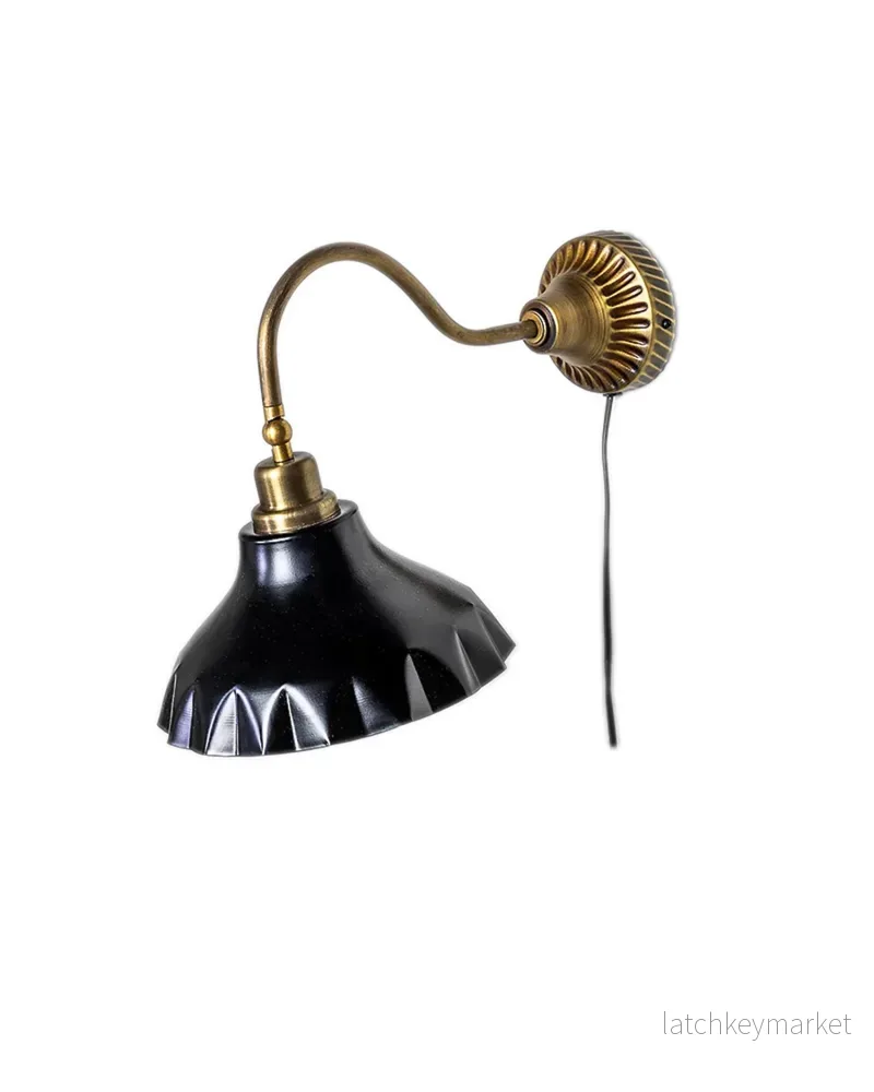 Vägglampa Lorens 27 cm Svart Vägglampa Lorens 27 cm Svart