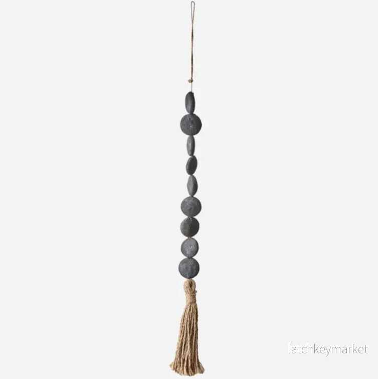 ATHENA Papier-mâché decoration - black/natural