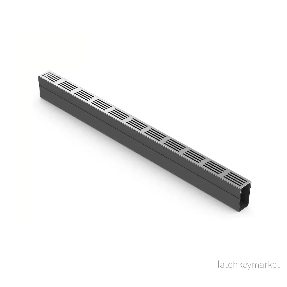 Slimline Avvattningsränna 1000 Alu-galler Slimline Avvattningsränna 1000 Alu-galler