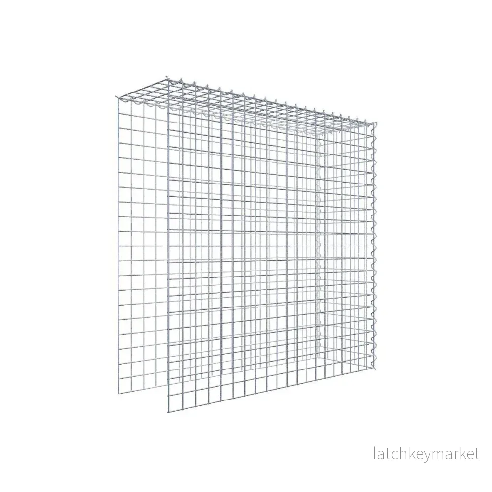 Extra gabion typ 4 100 cm x 100 cm x 30 cm (L x H x D), maskstorlek 5 cm x 5 cm, spiral
